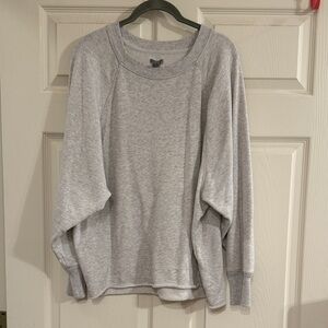 Aerie Light Gray Crewneck Sweatshirt